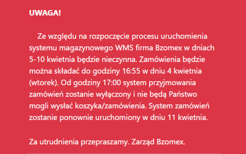 System magazynowy - WMS